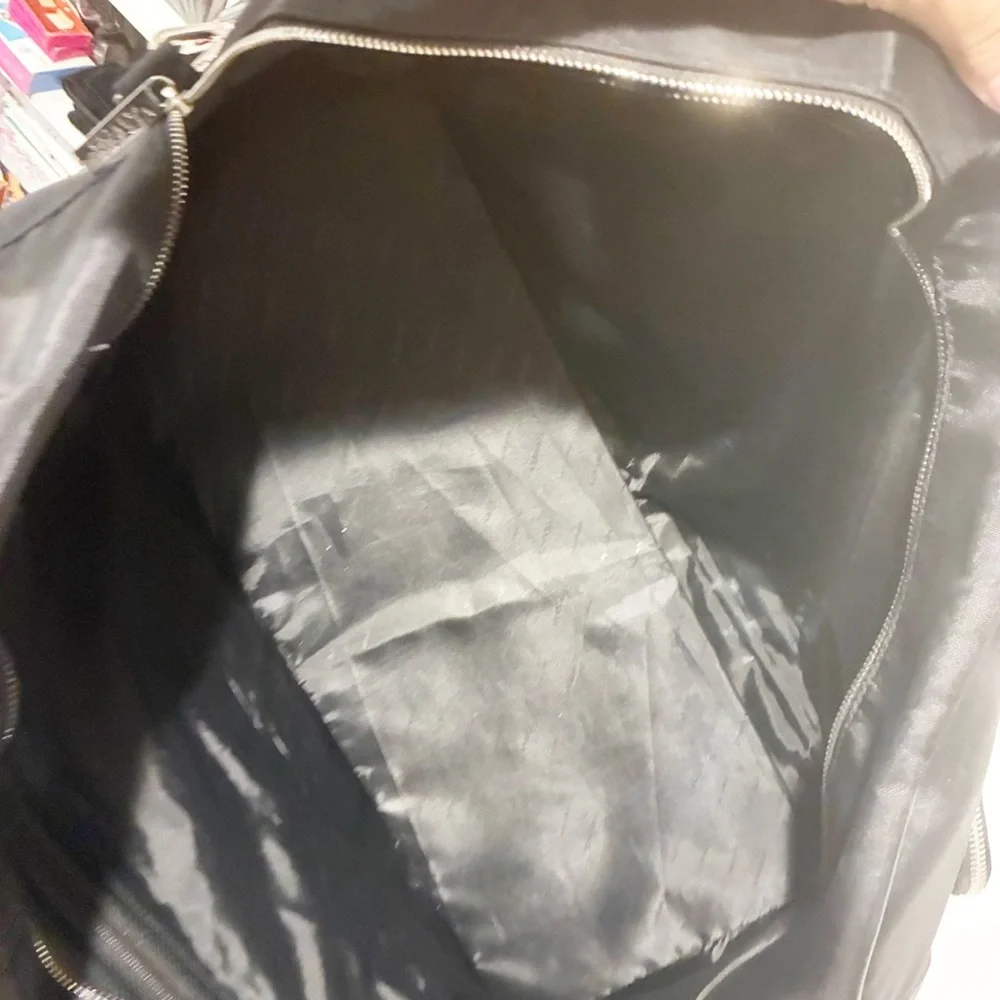 Versace Parfums Duffle Bag Black Greca Design Overnight‎ Weekender Travel Bag